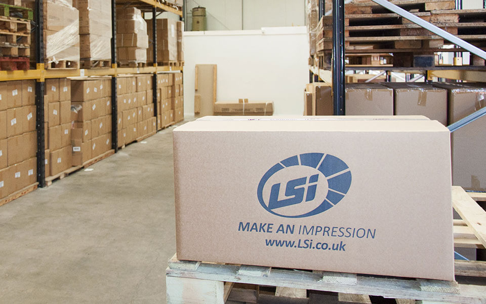 A box in the LSi warehouse