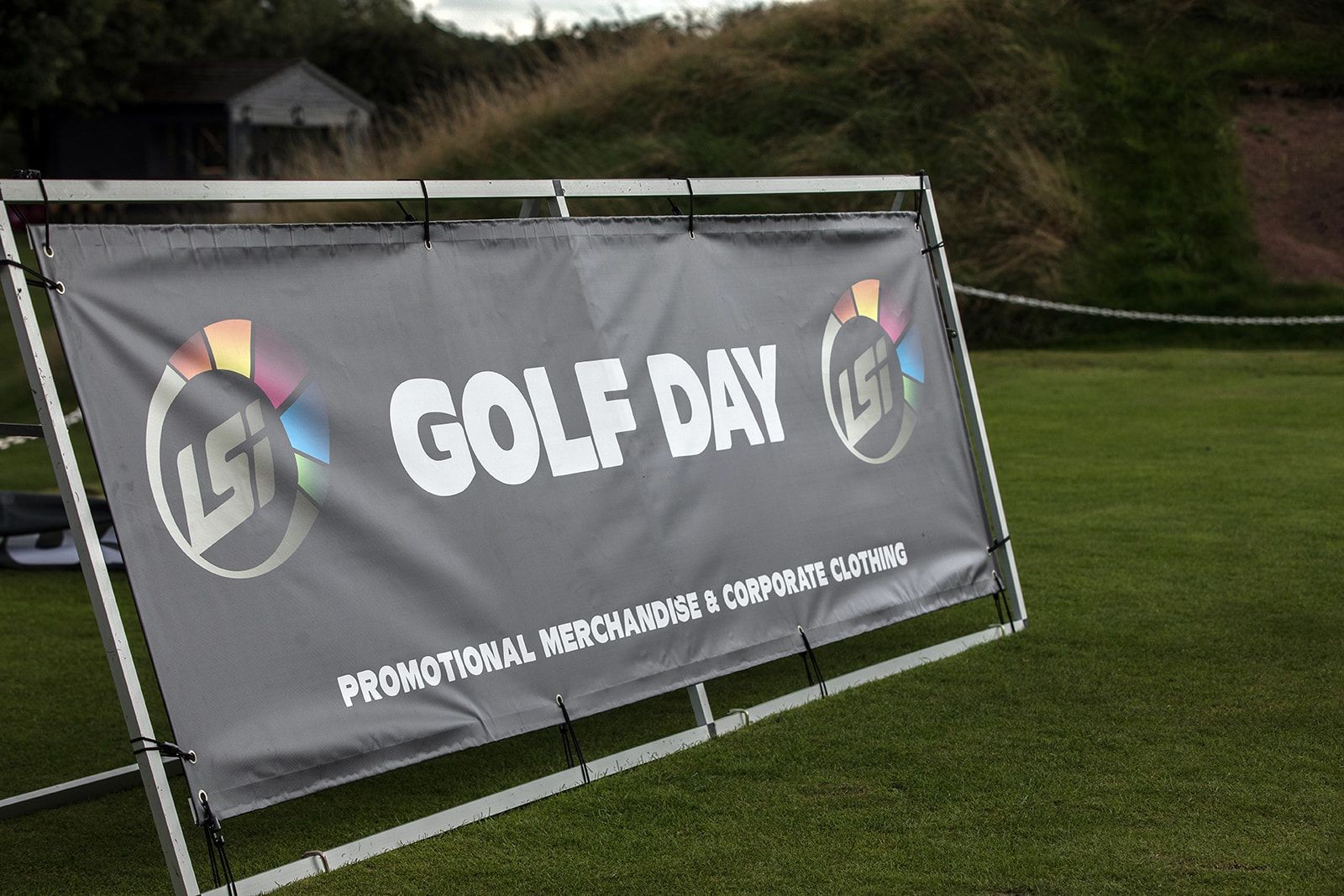 Eye-Catching Banner at Corporate Golf Days