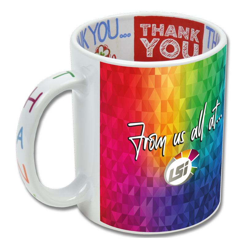 thank you mug with design