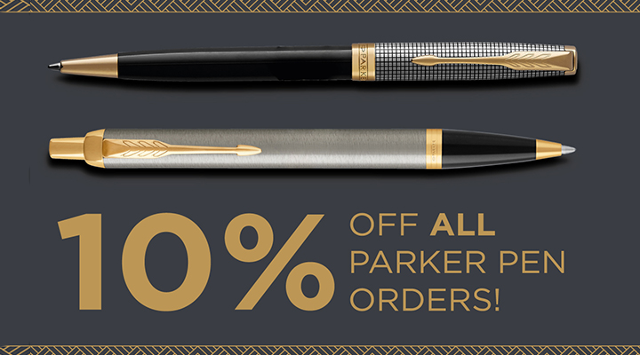10% off Parker Pens