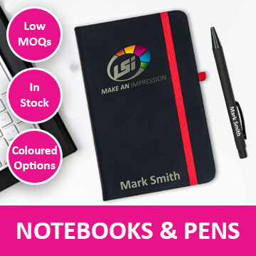 Personalised pen and notebooks
