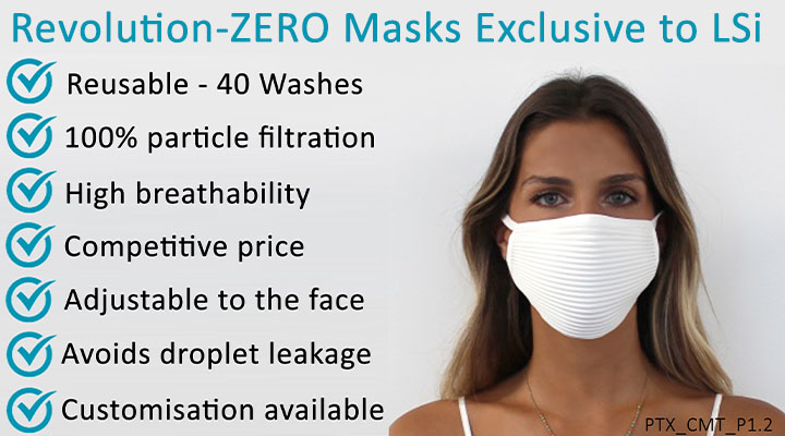 LSi is the UK Agent of Revolution-ZERO high performance face coverings