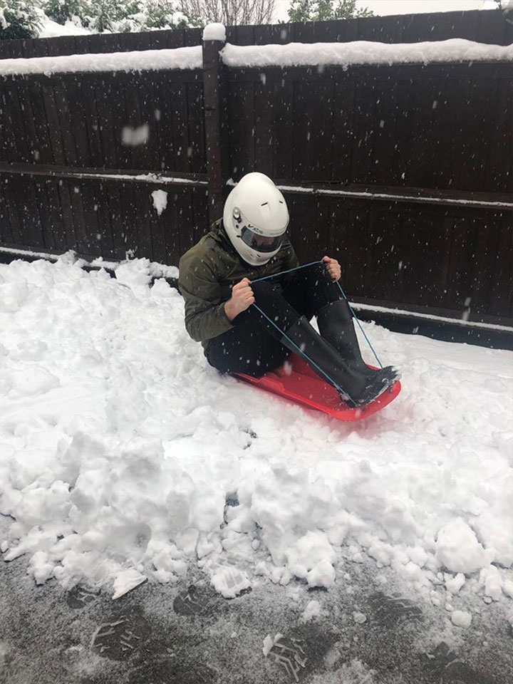 Dan in snow