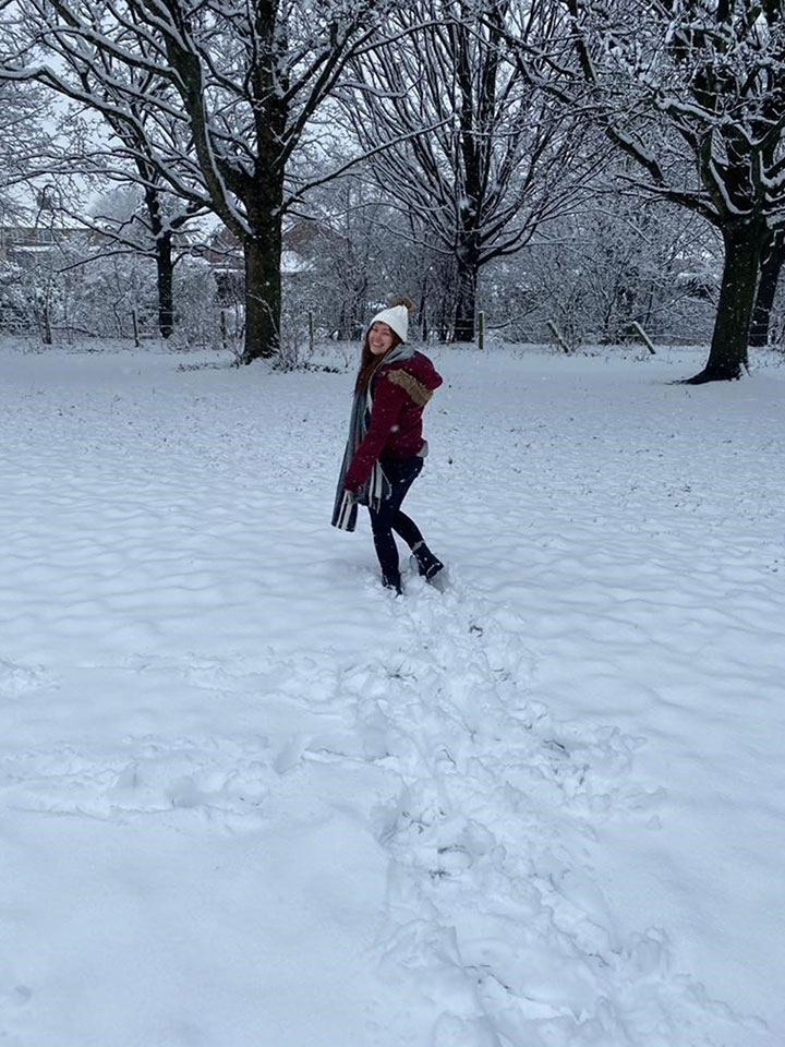 Jade in snow