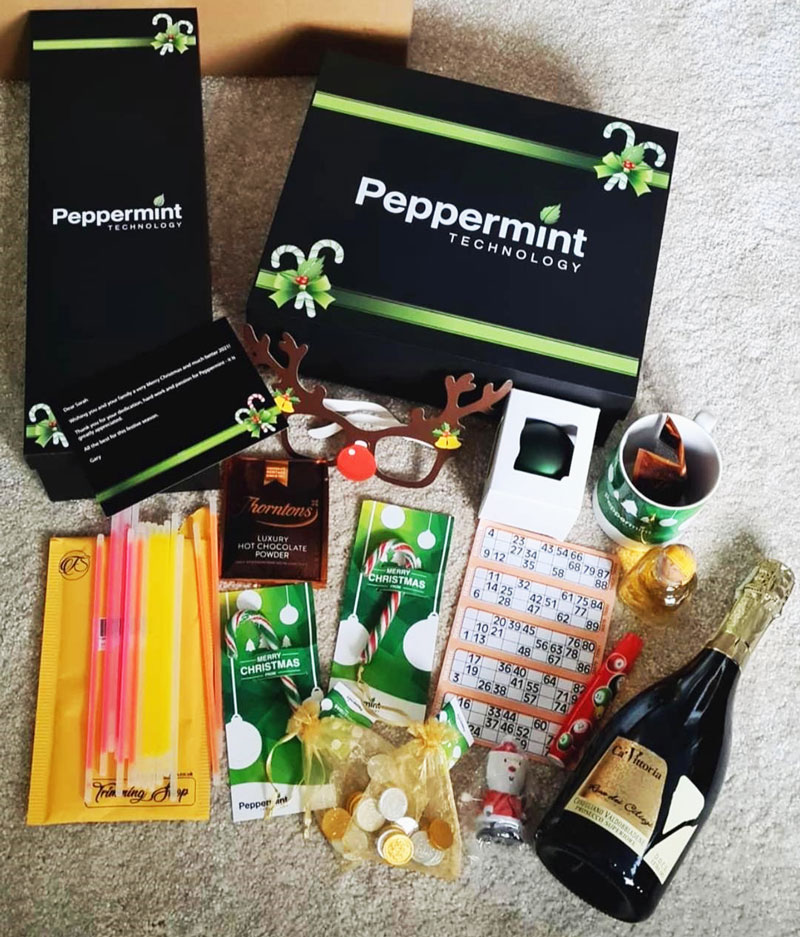 Peppermint gift box