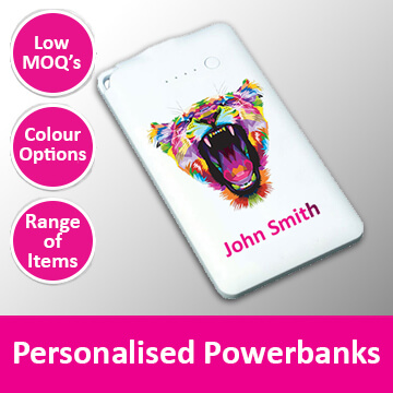 personalised powerbanks