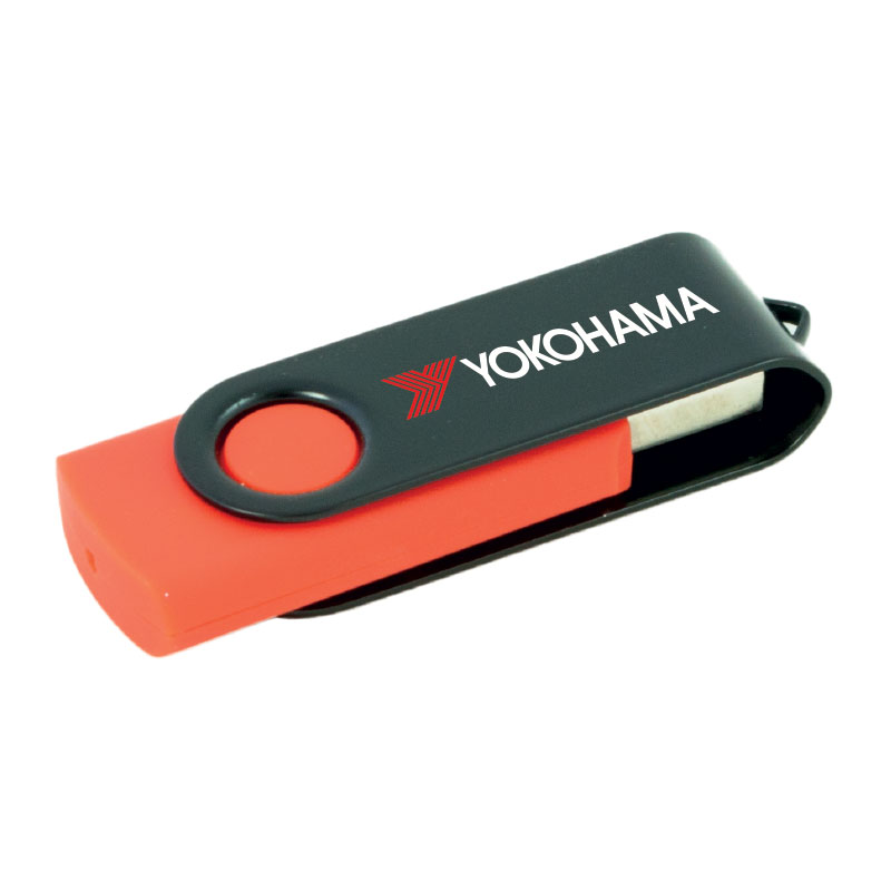 Twist USB 4gb - Black/Red