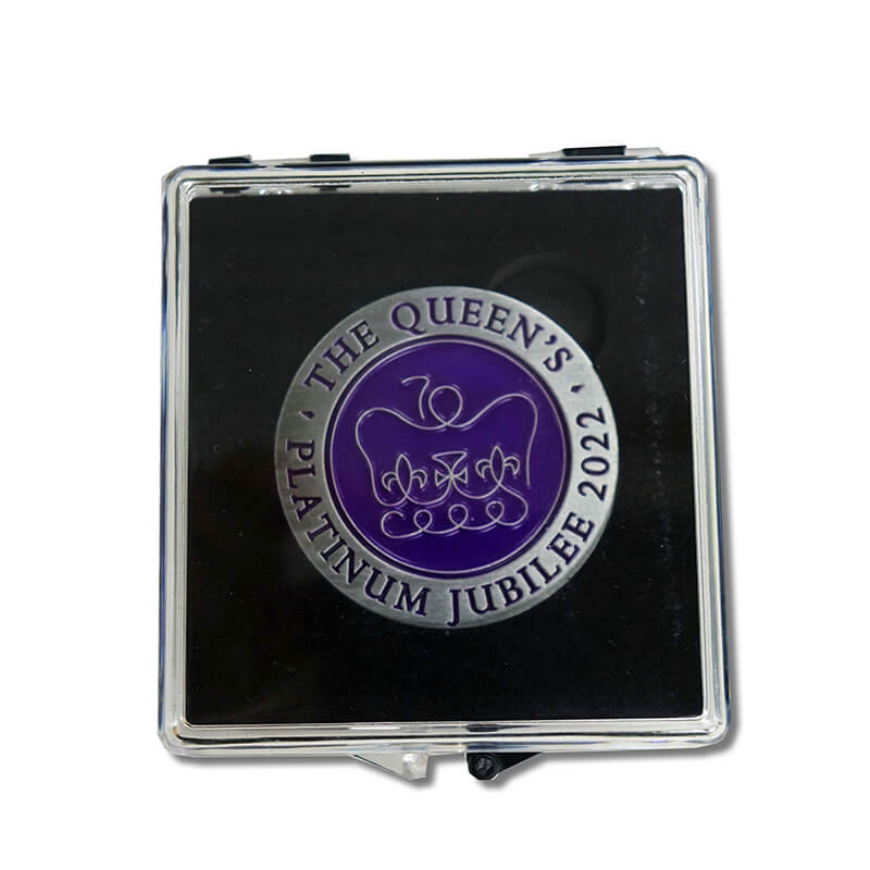 Queens Jubilee Coin in Plastic Box