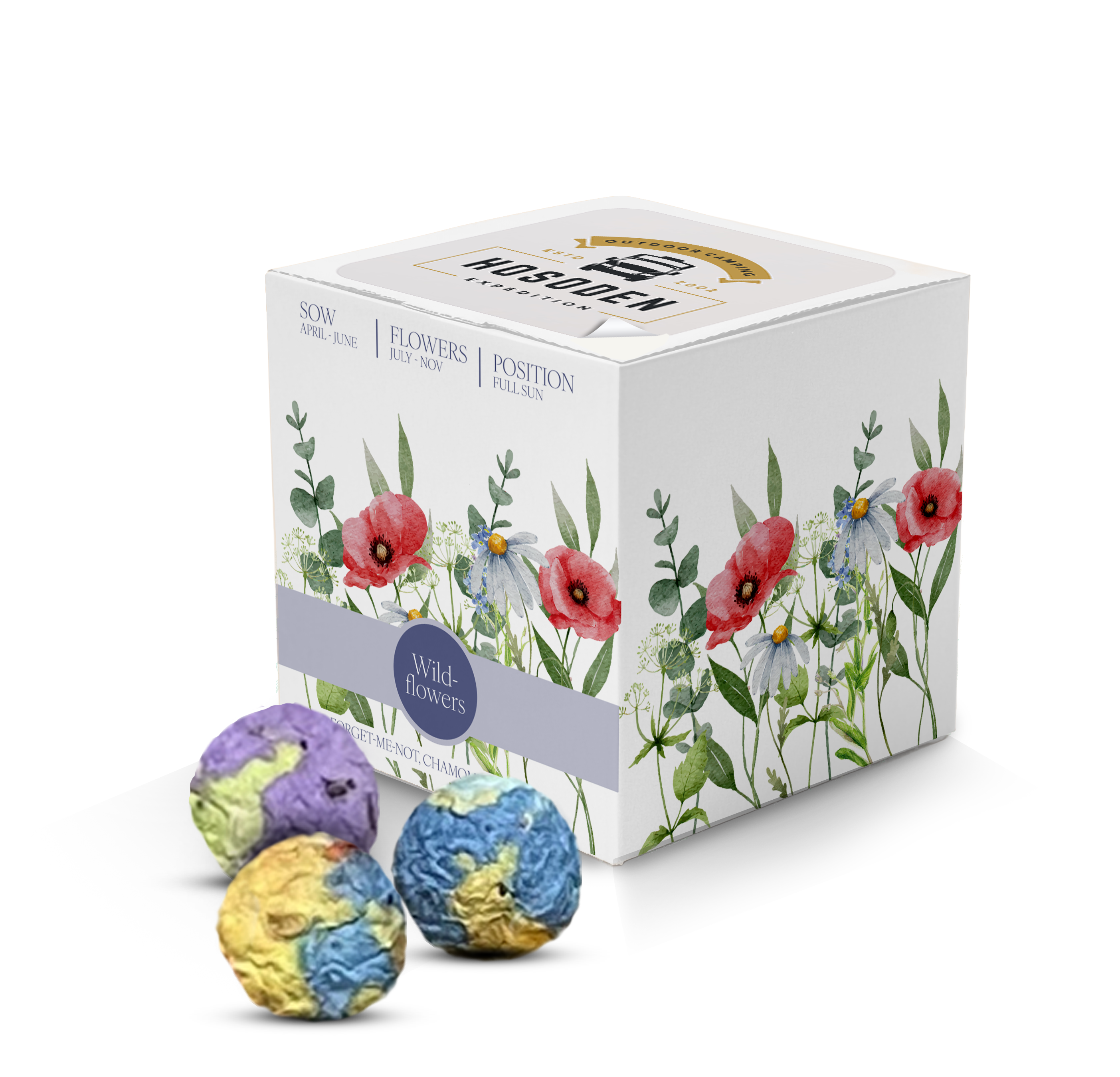 Rainballs seed cubes