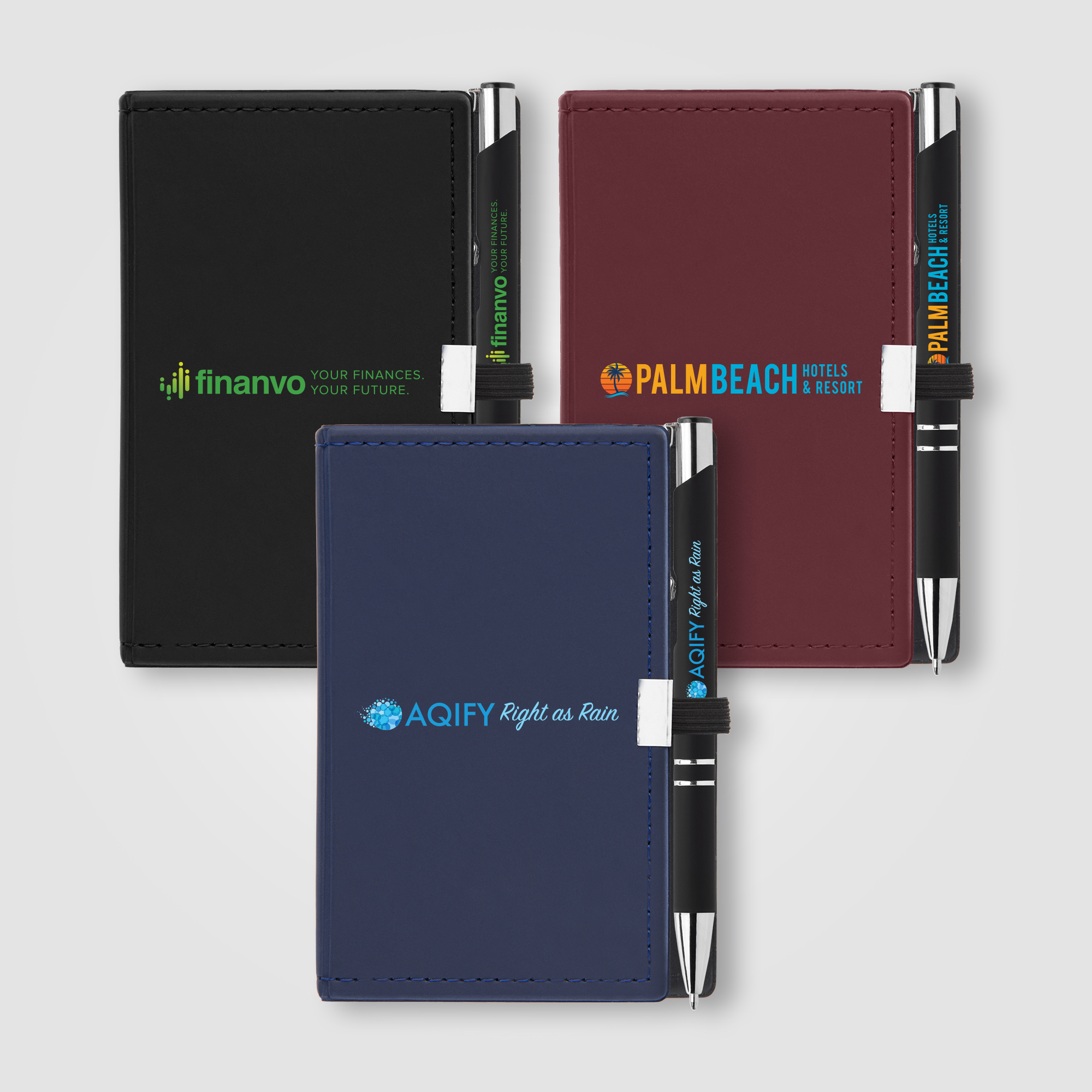 Note Caddy & Black Crosby Pen Set