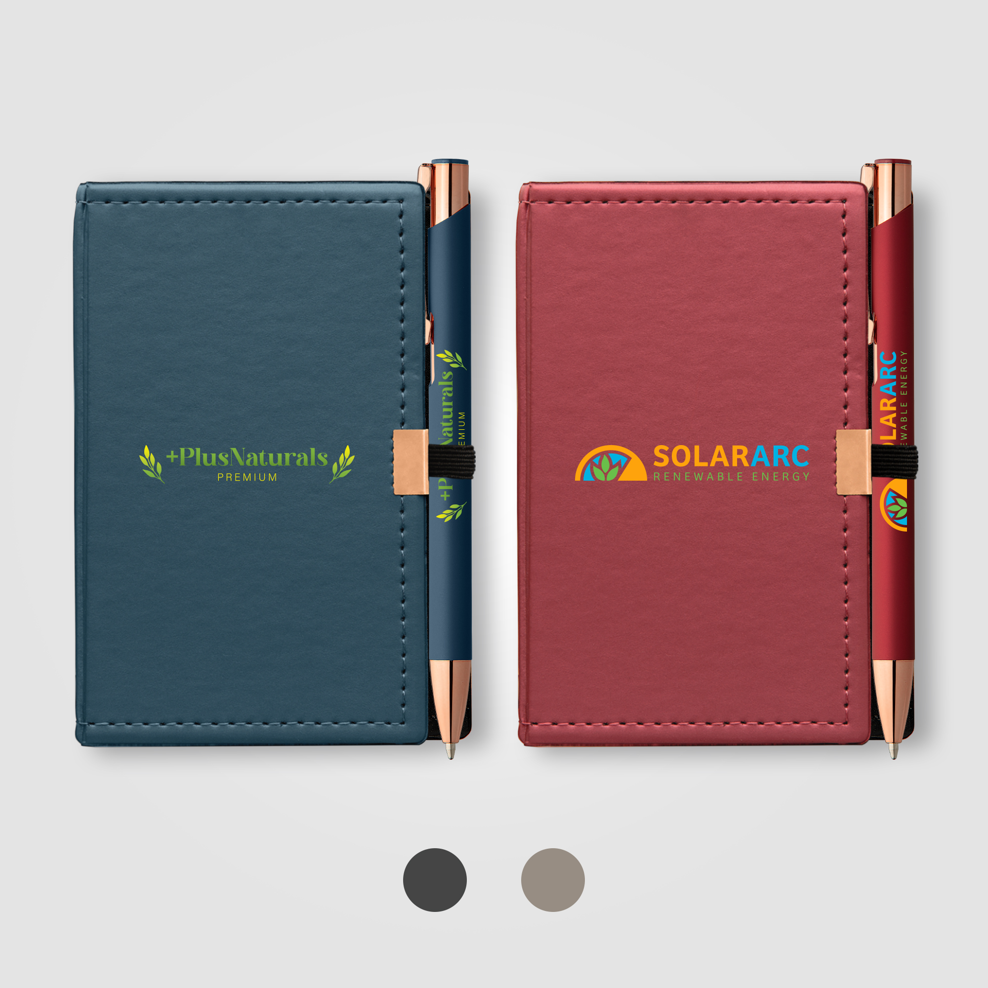 Note Caddy & Matching Crosby Rose Gold Pen Set