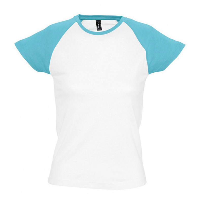 SOL'S Ladies Milky Contrast Baseball T-Shirt