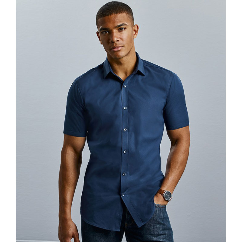 Russell Collection Ultimate Short Sleeve Stretch Shirt