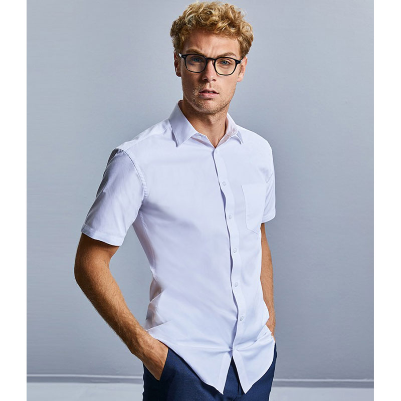 Russell Collection Short Sleeve Tailored Coolmax® Shirt