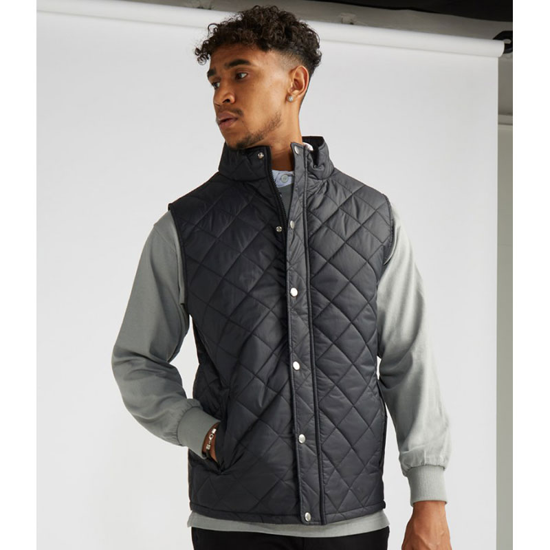 Front Row Diamond Quilted Gilet