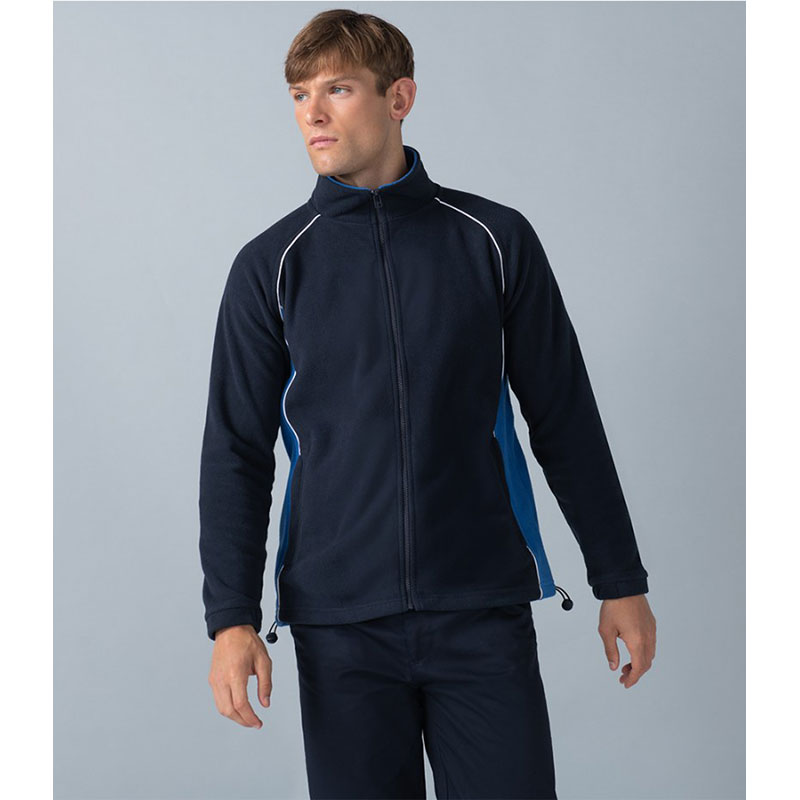 Finden and Hales Contrast Micro Fleece Jacket