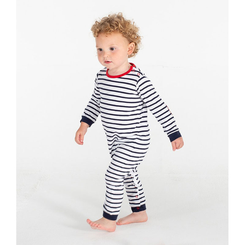 Larkwood Baby Long Sleeve Striped Bodysuit