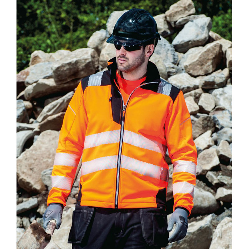 hi vis soft shell vest