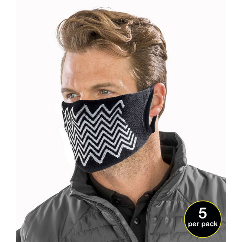 Result ZigZag Anti-Bacterial Face Cover