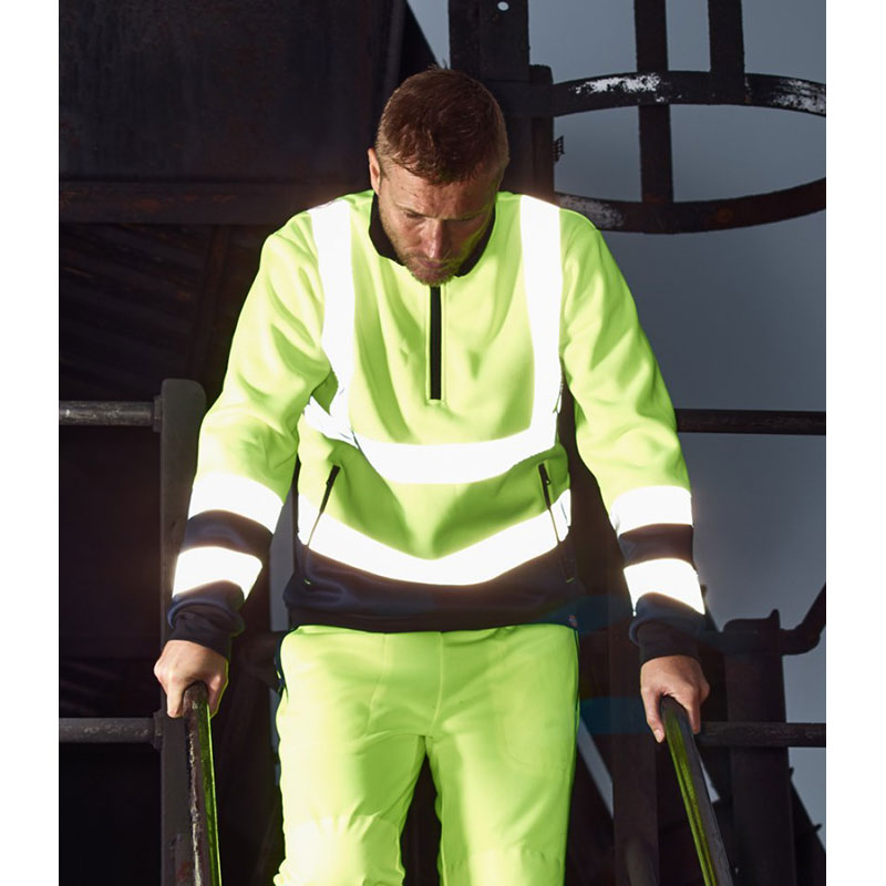 Dickies Hi-Vis Two Tone Zip Neck 
