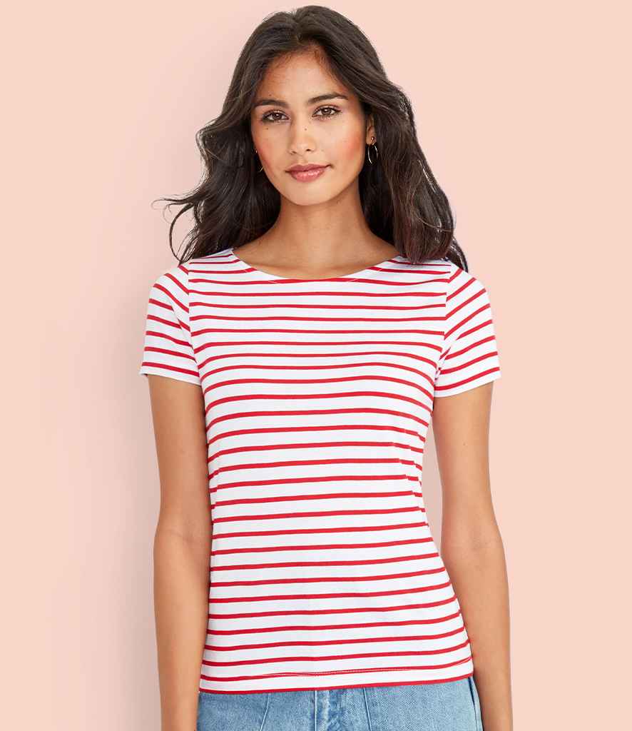 SOL'S Ladies Miles Striped T-Shirt
