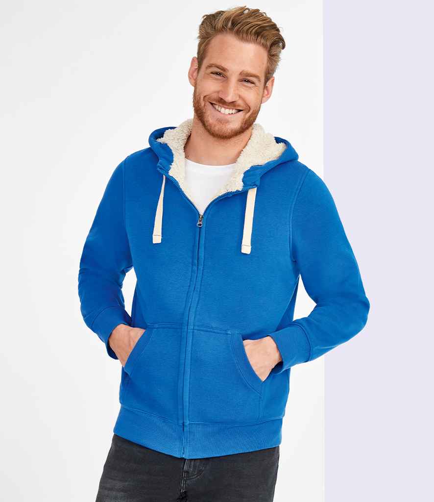 Mens sherpa sales hooded jacket