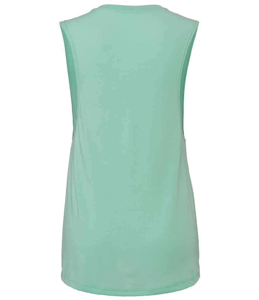 Bella Ladies Flowy Scoop Muscle Tank Top LSi