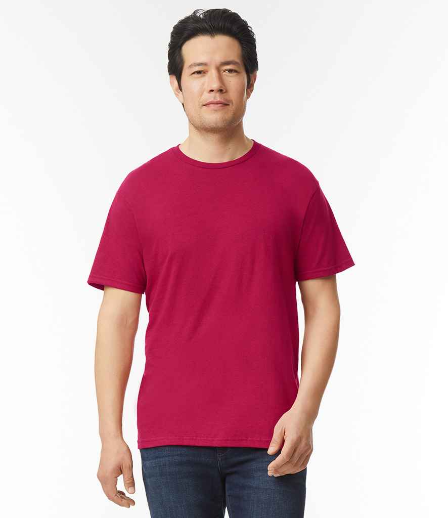 Gildan Softstyle T-Shirt | Ringspun Cotton Tee | Antique Cherry Red Men's T-Shirt | Medium Comfort Fit - View #11