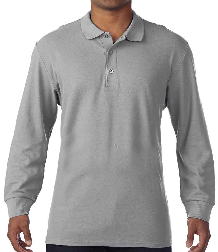 Gildan Long Sleeve Premium Cotton® Double Piqué Polo Shirt