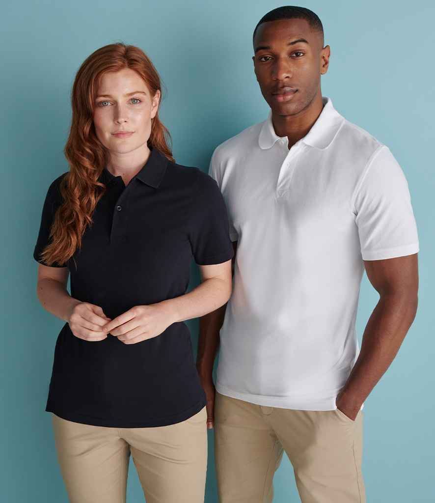 Henbury Unisex Stretch Cotton Piqué Polo Shirt