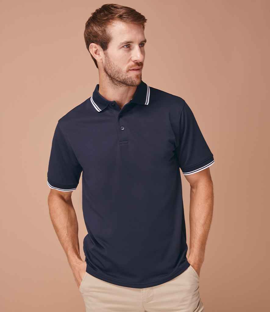 Henbury Coolplus® Tipped Polo Shirt