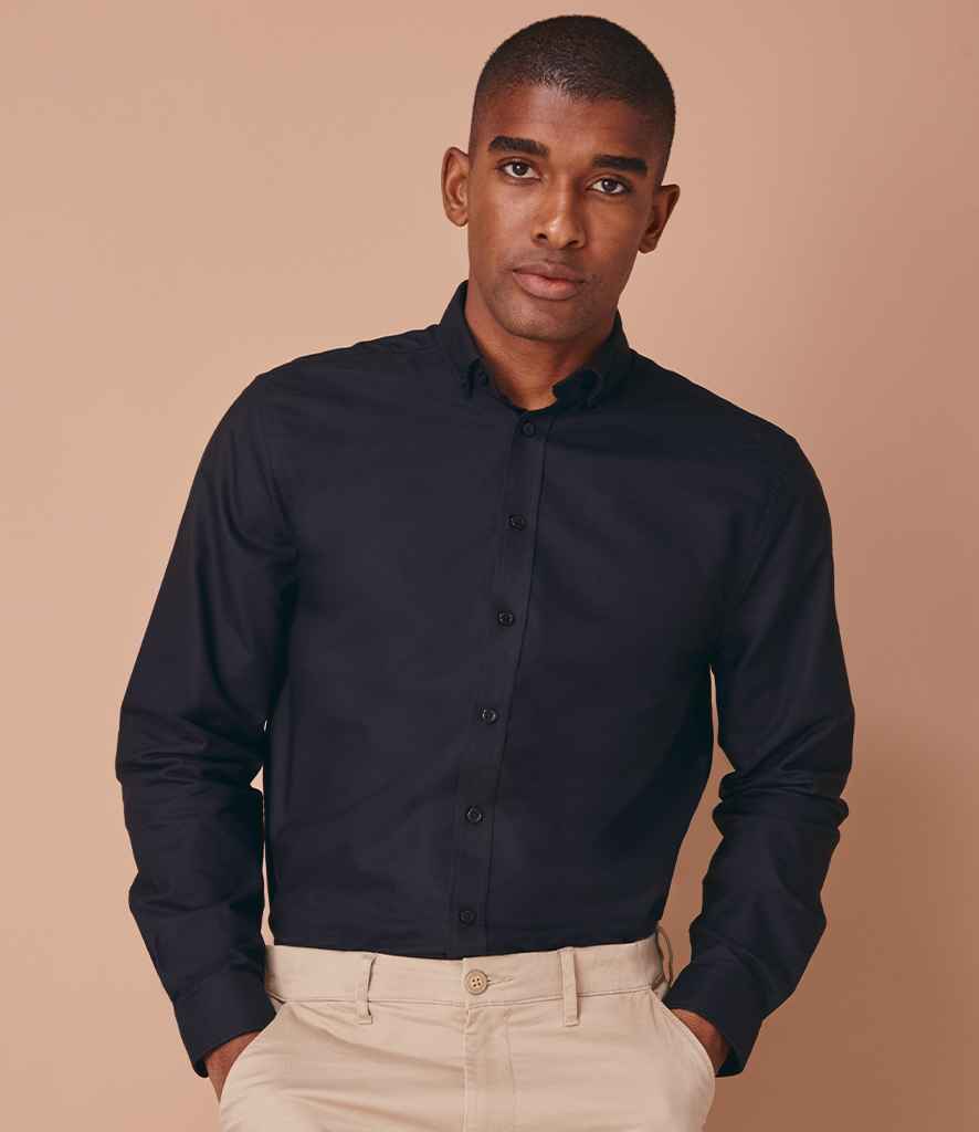 Henbury Modern Long Sleeve Classic Fit Oxford Shirt