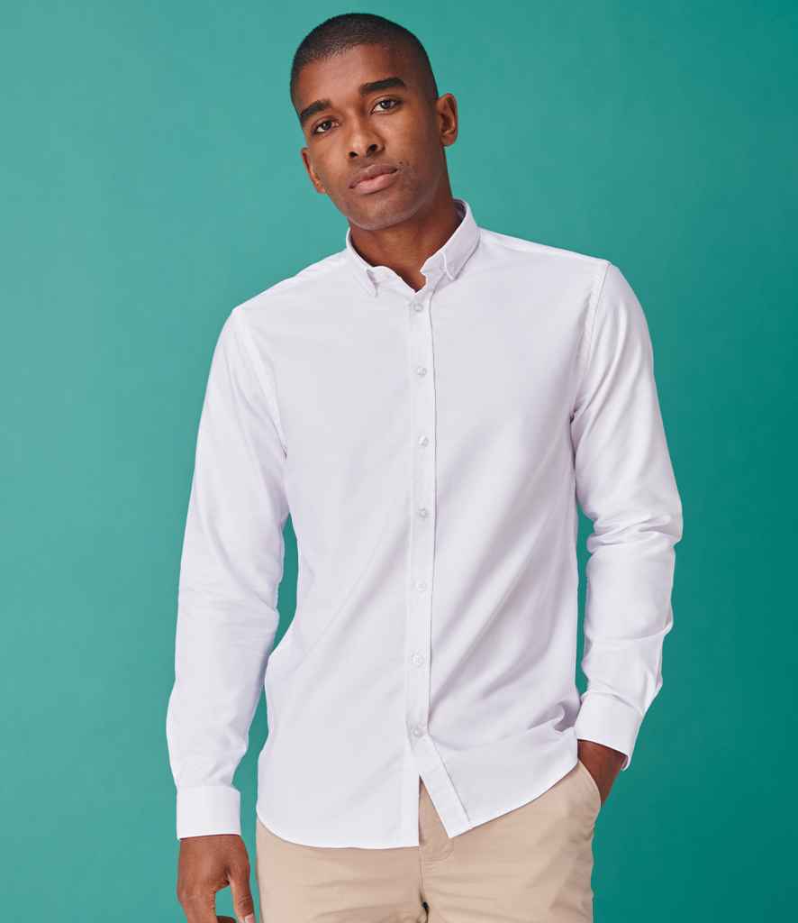 Henbury Modern Long Sleeve Regular Fit Oxford Shirt