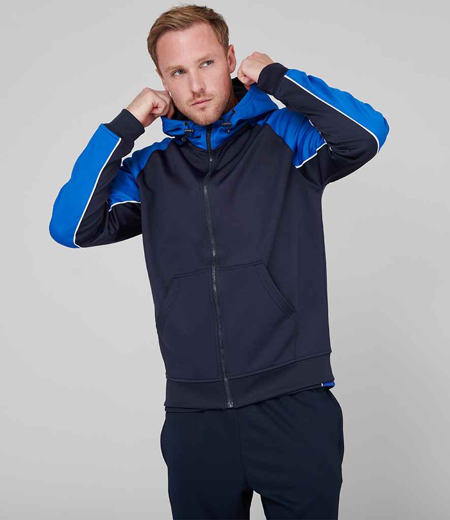 Finden and Hales Panelled Sports Hoodie