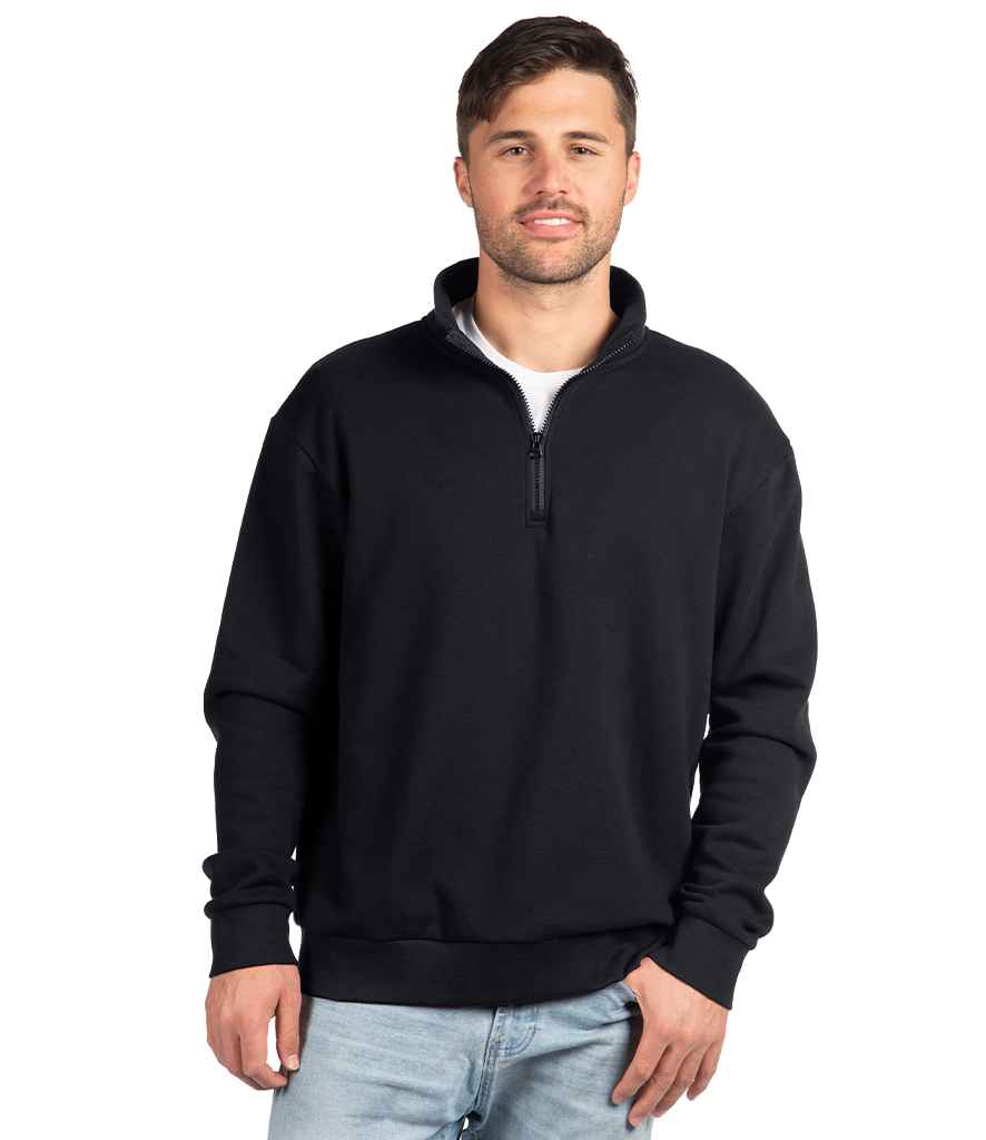 Next Level Apparel Unisex Santa Cruz 1/4 Zip Sweatshirt