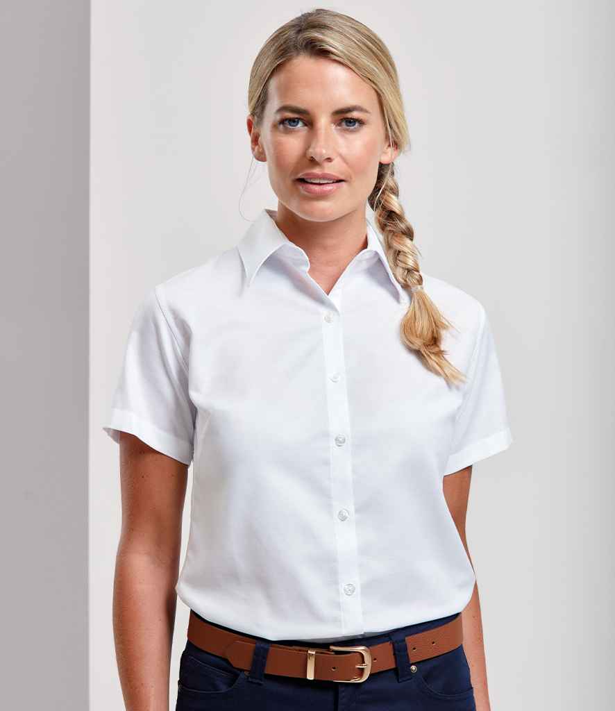 Premier Ladies Signature Short Sleeve Oxford Shirt