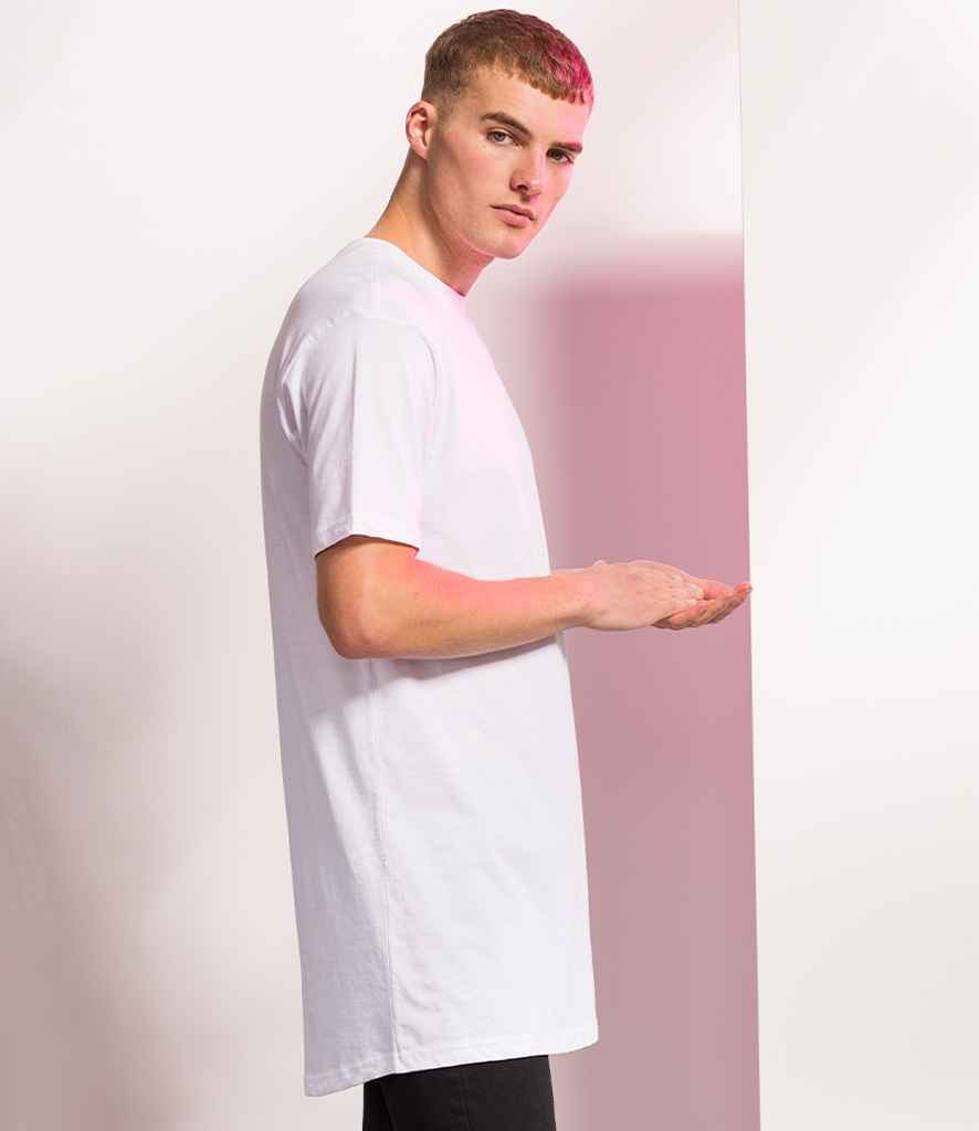 SF Men Longline Dipped Hem T-Shirt