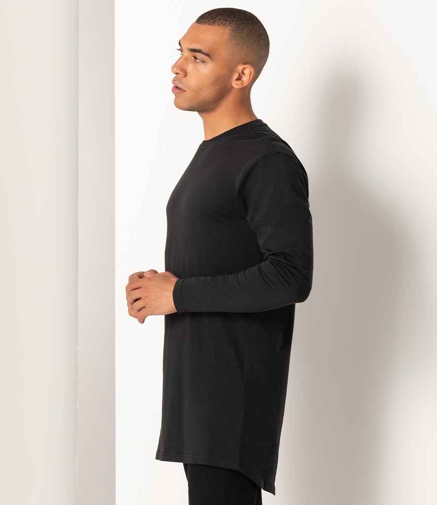 SF Men Long Sleeve Longline T-Shirt