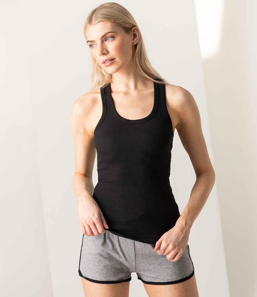 SF Ladies Stretch Rib Racer Back Vest