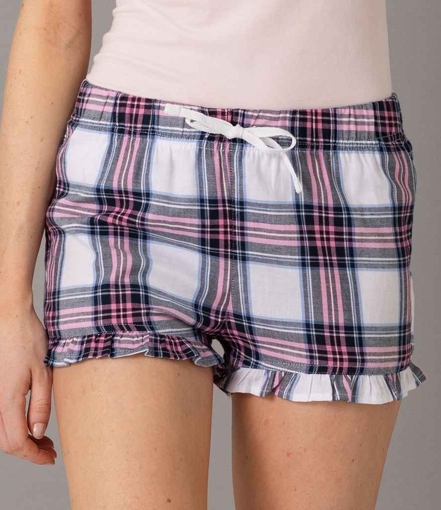 SF Ladies Tartan Frill Shorts