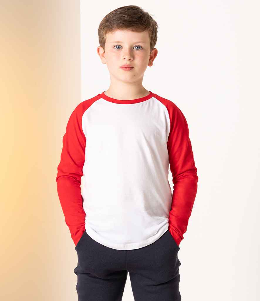 SF Minni Kids Long Sleeve Baseball T Shirt LSi