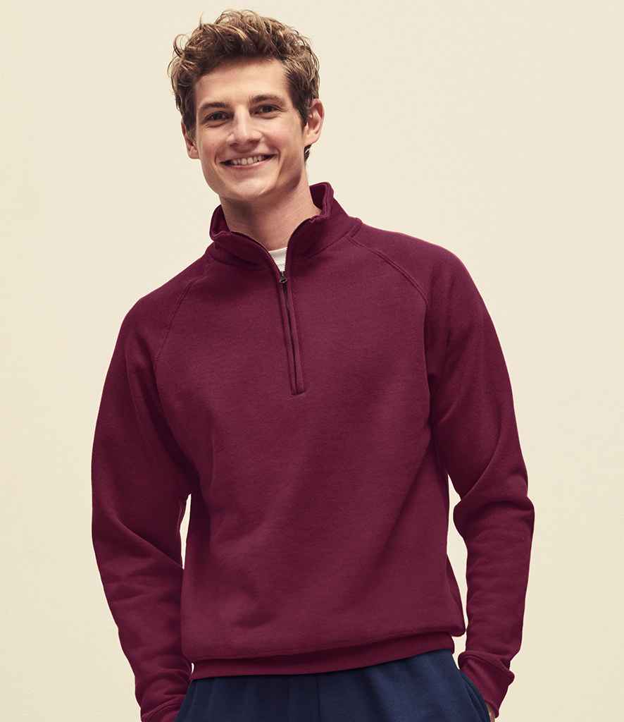 Fruit of the Loom Classic Zip Neck Sweatshirt