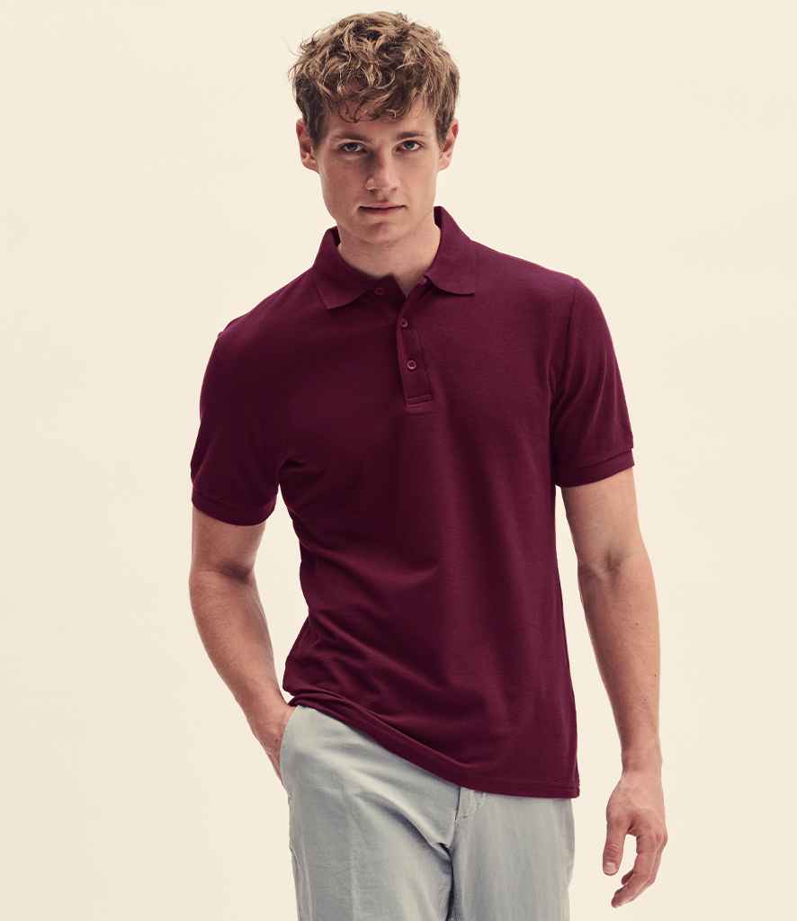 Fruit of the Loom Tailored Poly/Cotton Piqué Polo Shirt