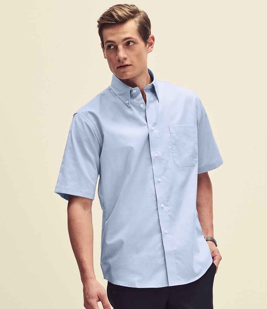 Fruit of the Loom Short Sleeve Oxford Shirt