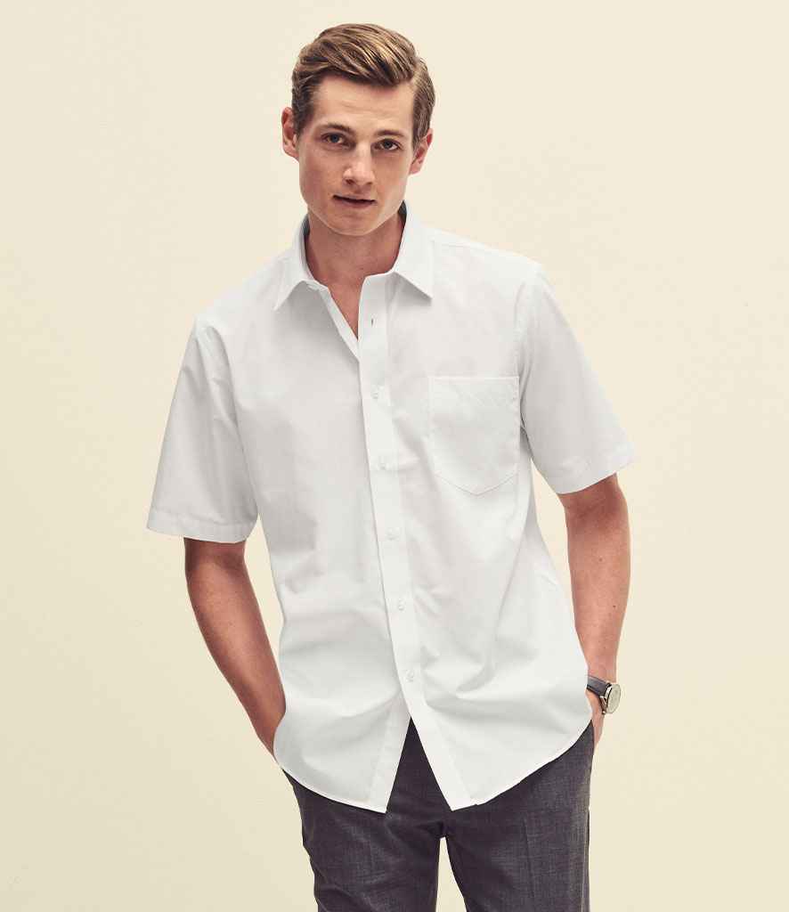 Fruit of the Loom Short Sleeve Poplin Shirt