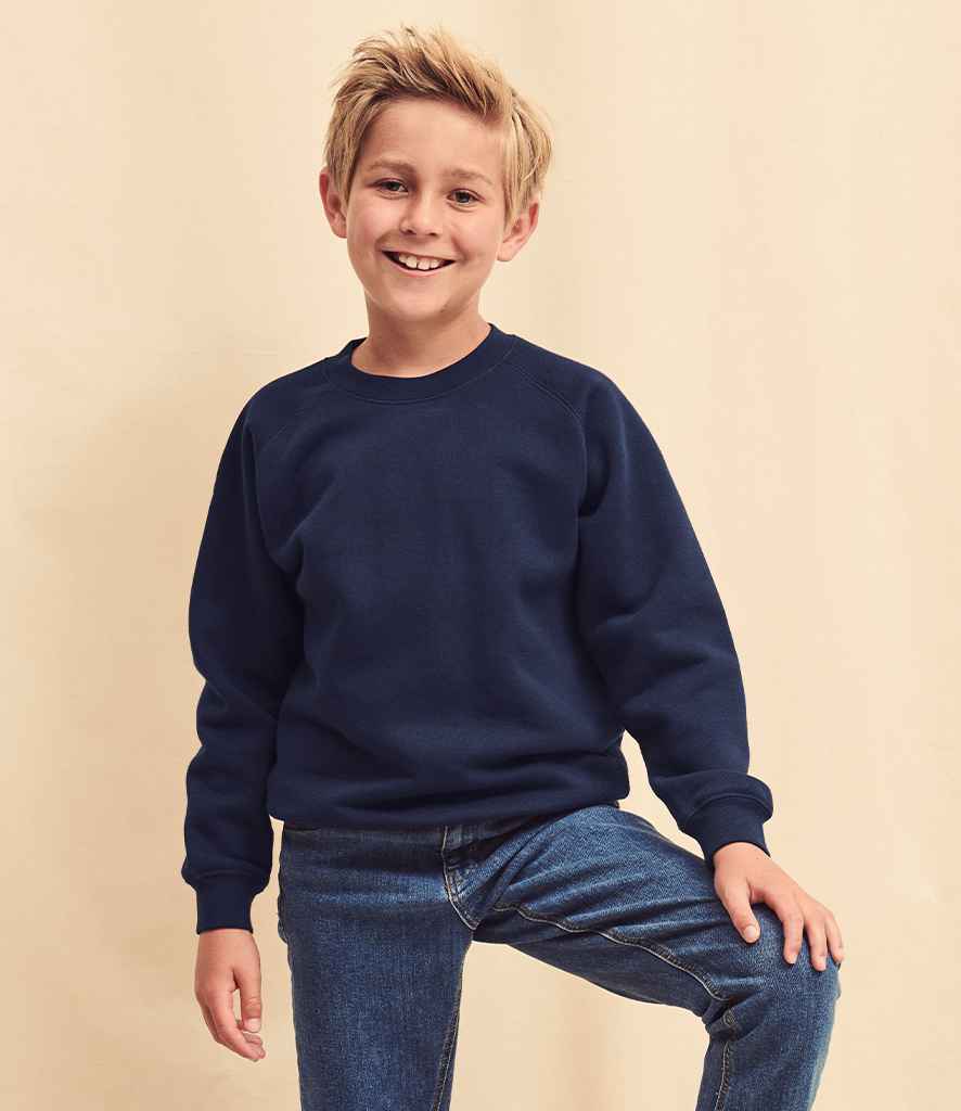 Fruit of the Loom Kids Premium Raglan Sweatshirt