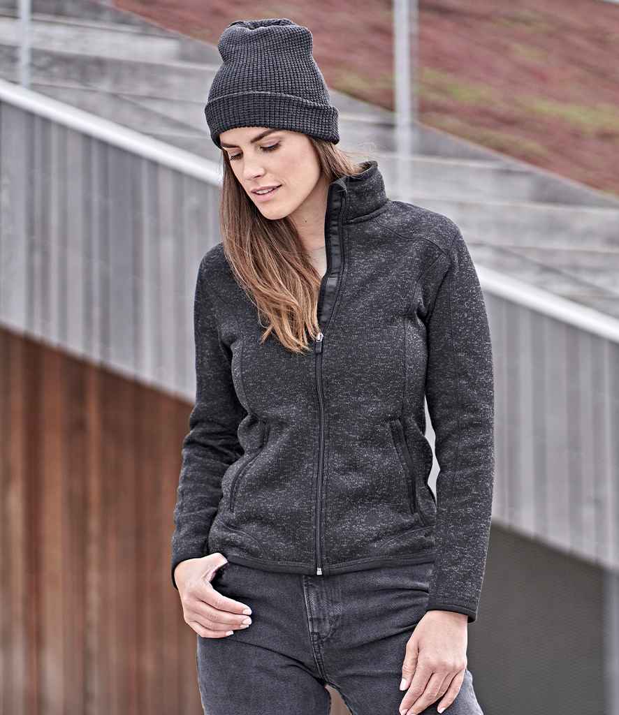 Tee Jays Ladies Knitted Outdoor Fleece Jacket