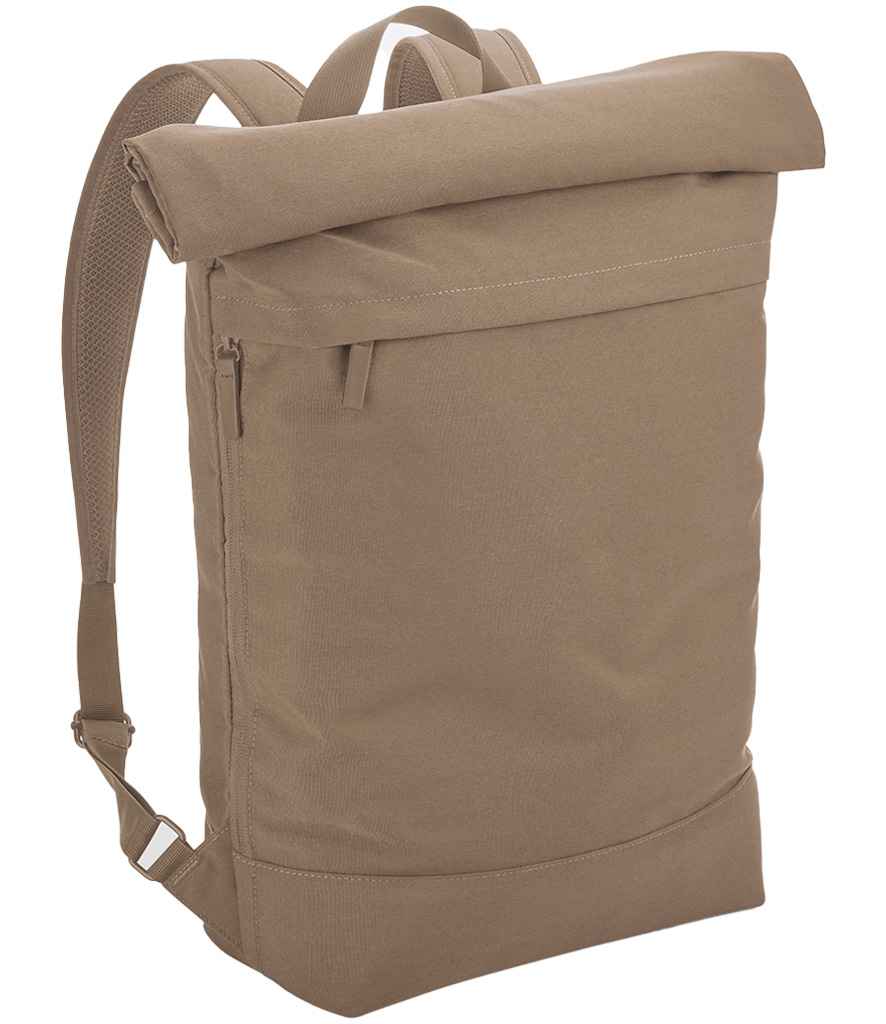 Bagbase Zaino Unisex Roll-Top In Poliestere Riciclato 600D - Verde, Scomparto Imbottito Per Laptop Fino A 15.6", Dimensioni 32x44x13 Cm