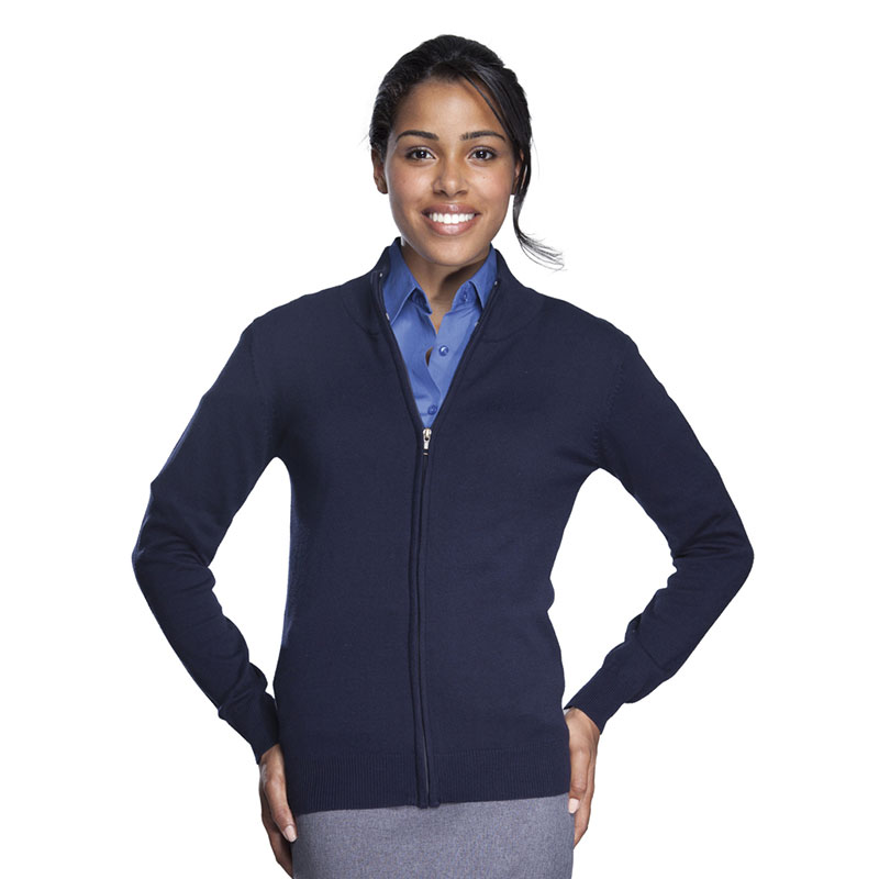 cotton zip cardigan ladies