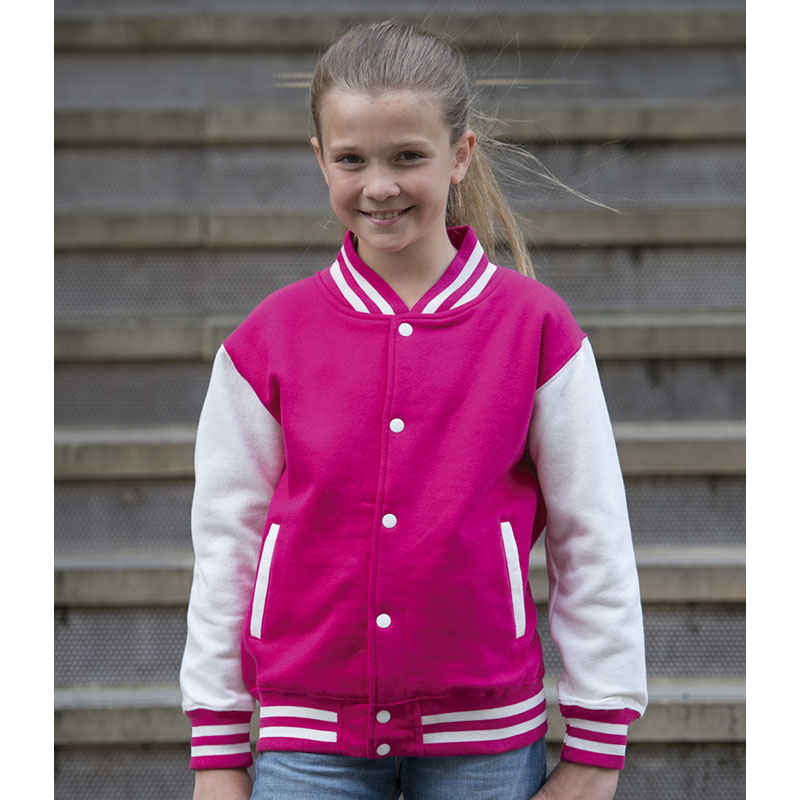 AWDis Kids Varsity Jacket LSi
